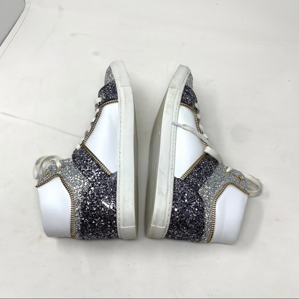 Alessandro Dell'Acqua glitter argento sneakers 37 - Picture 7 of 9